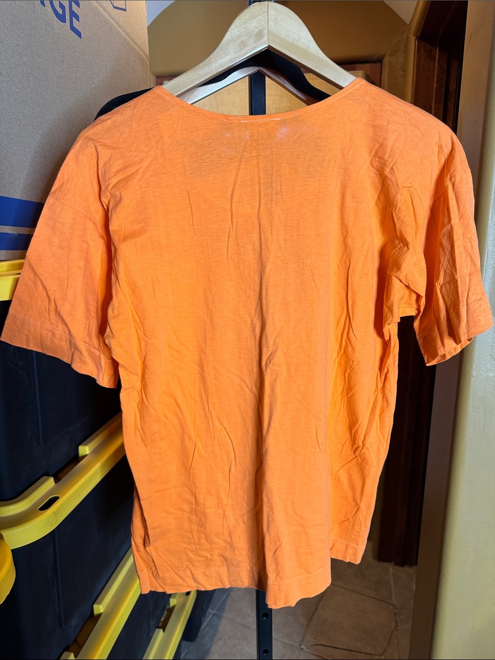 Vintage Swan Swan Orange Cotton Tee Size 42 Medium Relaxed Fit - Picture 6 of 6